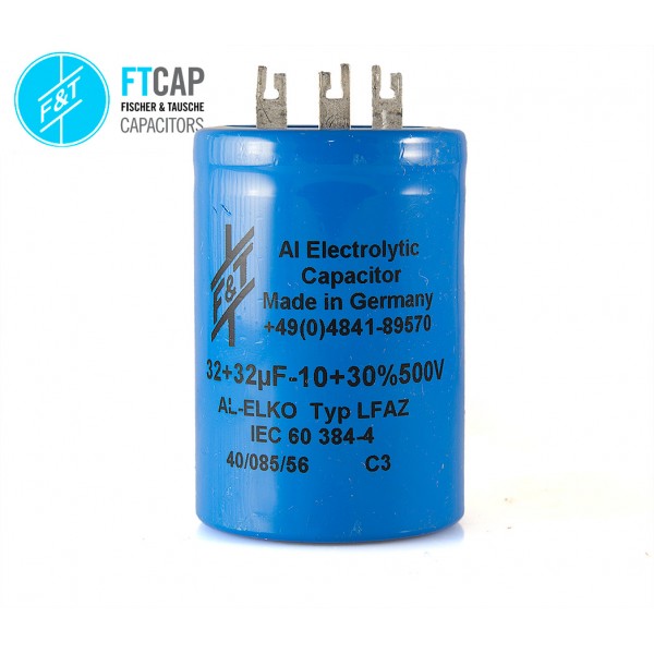 F&T Radial Caps     32x32 uF 500V